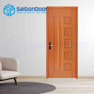 Cửa Gỗ HDF Veneer 6B sapele 8
