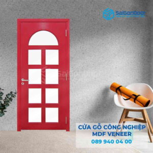 Cửa Gỗ MDF Veneer P1G9 hong