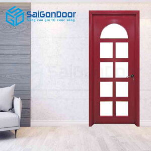 Cửa Gỗ MDF Veneer P1G9 mau do