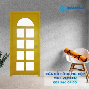 Cửa Gỗ MDF Veneer P1G9 mau vang
