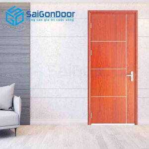 Cửa Gỗ MDF Veneer P1R4b xoan dao 2