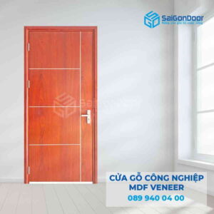 Cửa Gỗ MDF Veneer P1R4b xoan dao 2