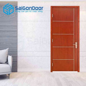 Cửa Gỗ MDF Veneer P1R5 xoan dao 3