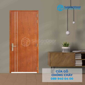Cửa Gỗ Chống Cháy MDF Veneer P1R2 Xoan dao