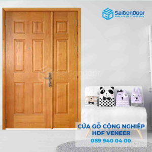 Cửa Gỗp HDF Veneer 9A soi me bong con