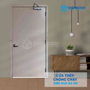 Cửa Thép Chống Cháy P1 xam trang dung cui cho hoi thuy luc